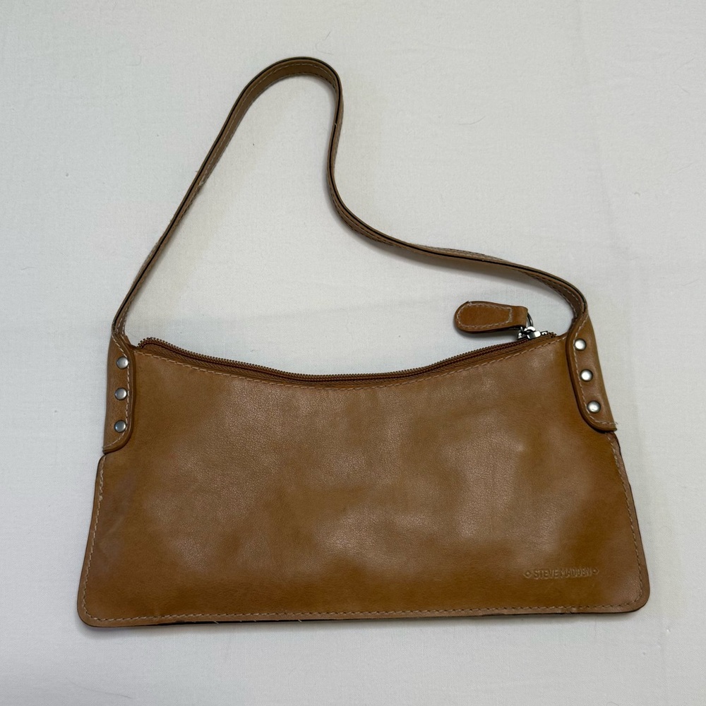 Vintage Y2K Steve Madden Brown Leather Small Purse